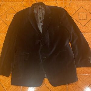 Structure Men’s Velour Blazer, Black, XL